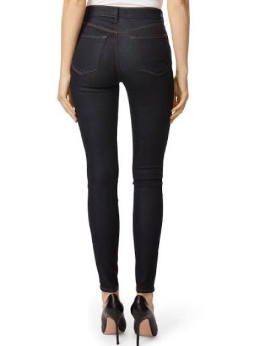 J Brand Dark Blue High-Rise Slim Jeans